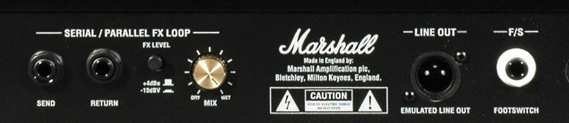 Send et return de la boucle d'effets d'un ampli Marshall Boucle d'effets ampli Marshall